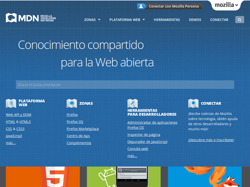 Firefox OS en MDN